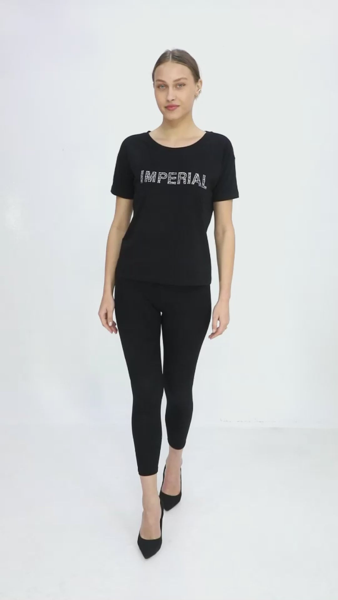 Dámské tričko se stříbrnými kamínky IMPERIAL