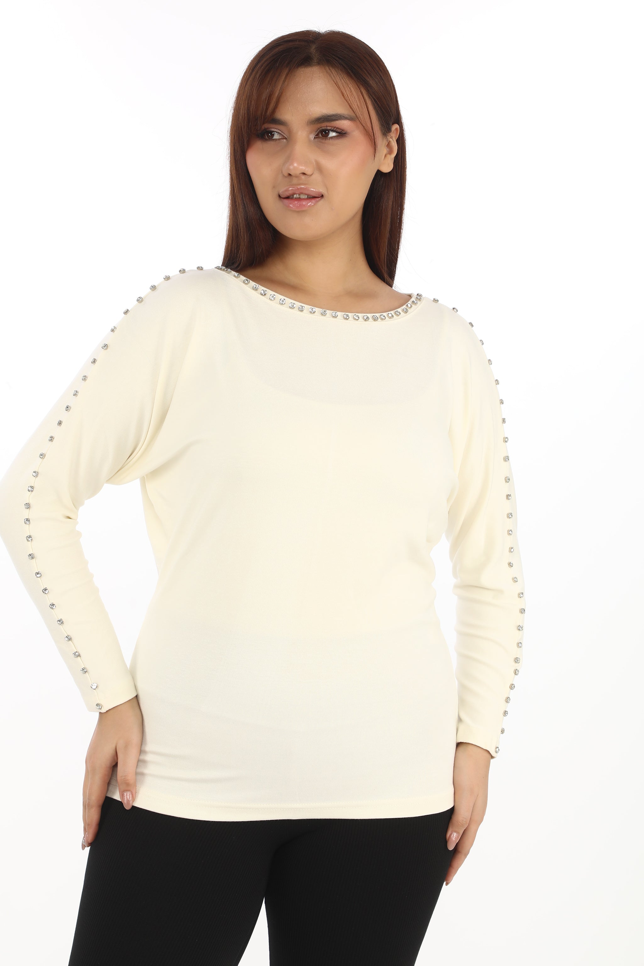 Ladná halenka se zdobenými rukávy