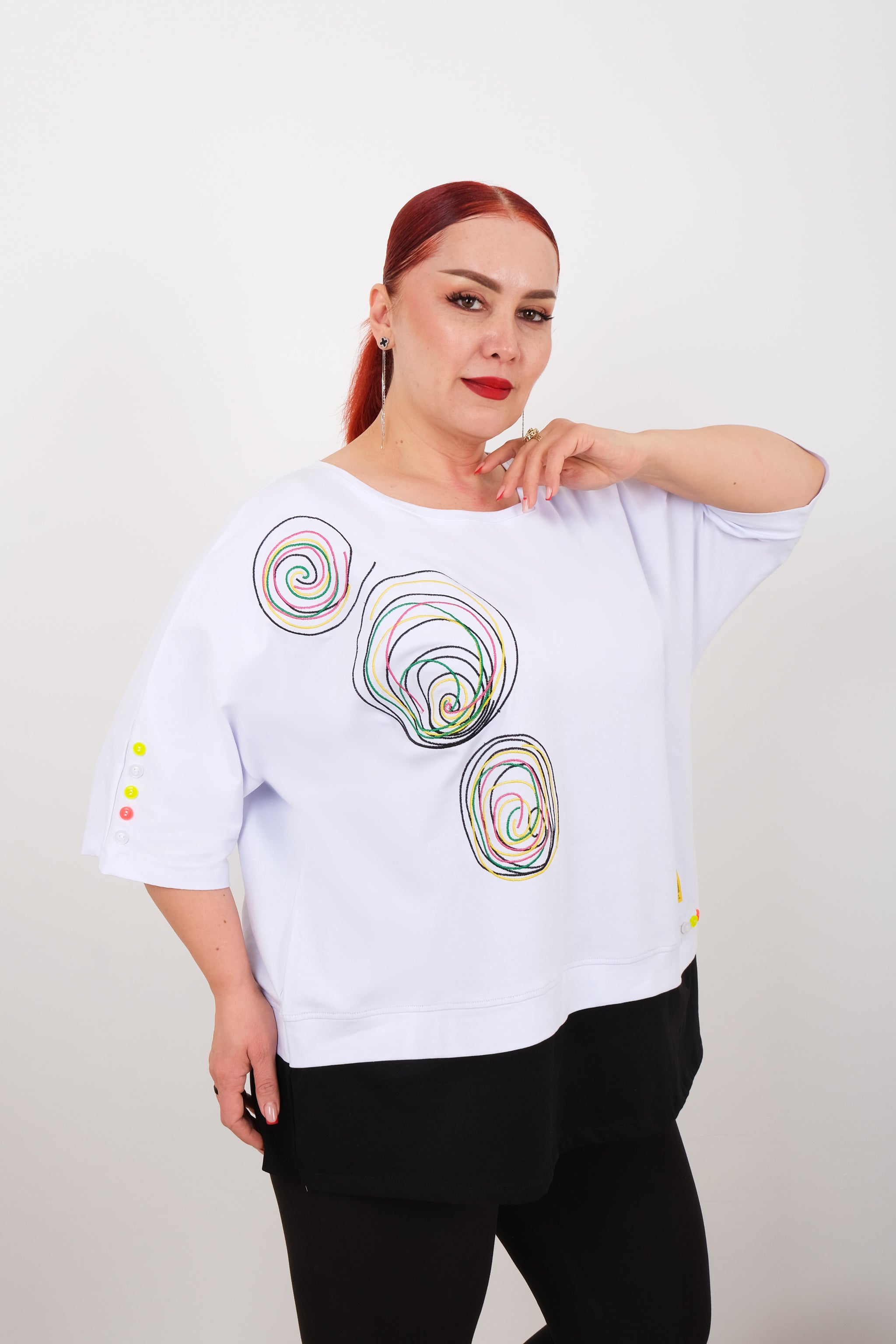 Tričko s tancem spirál