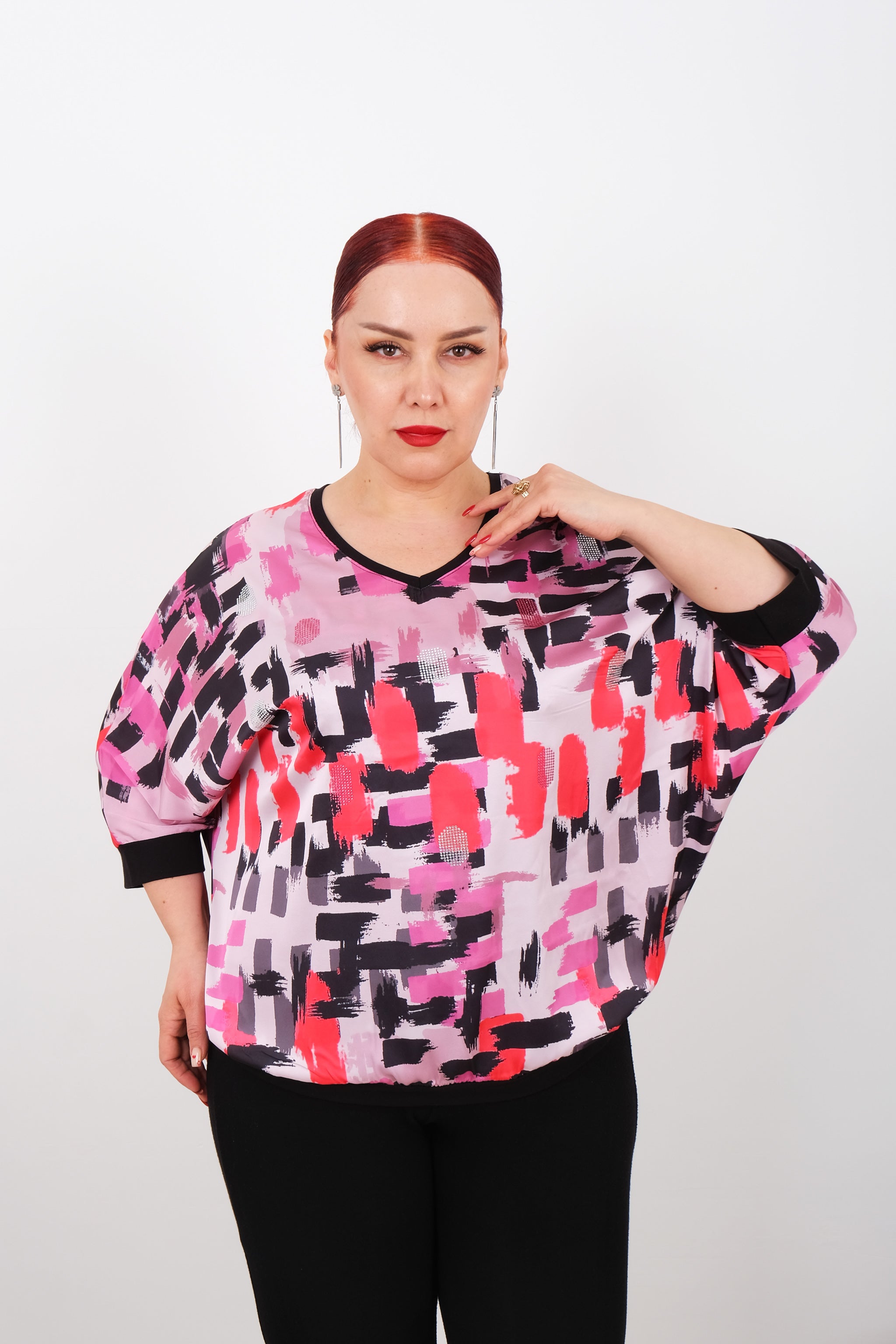 Halenka s efektem malířských tahů