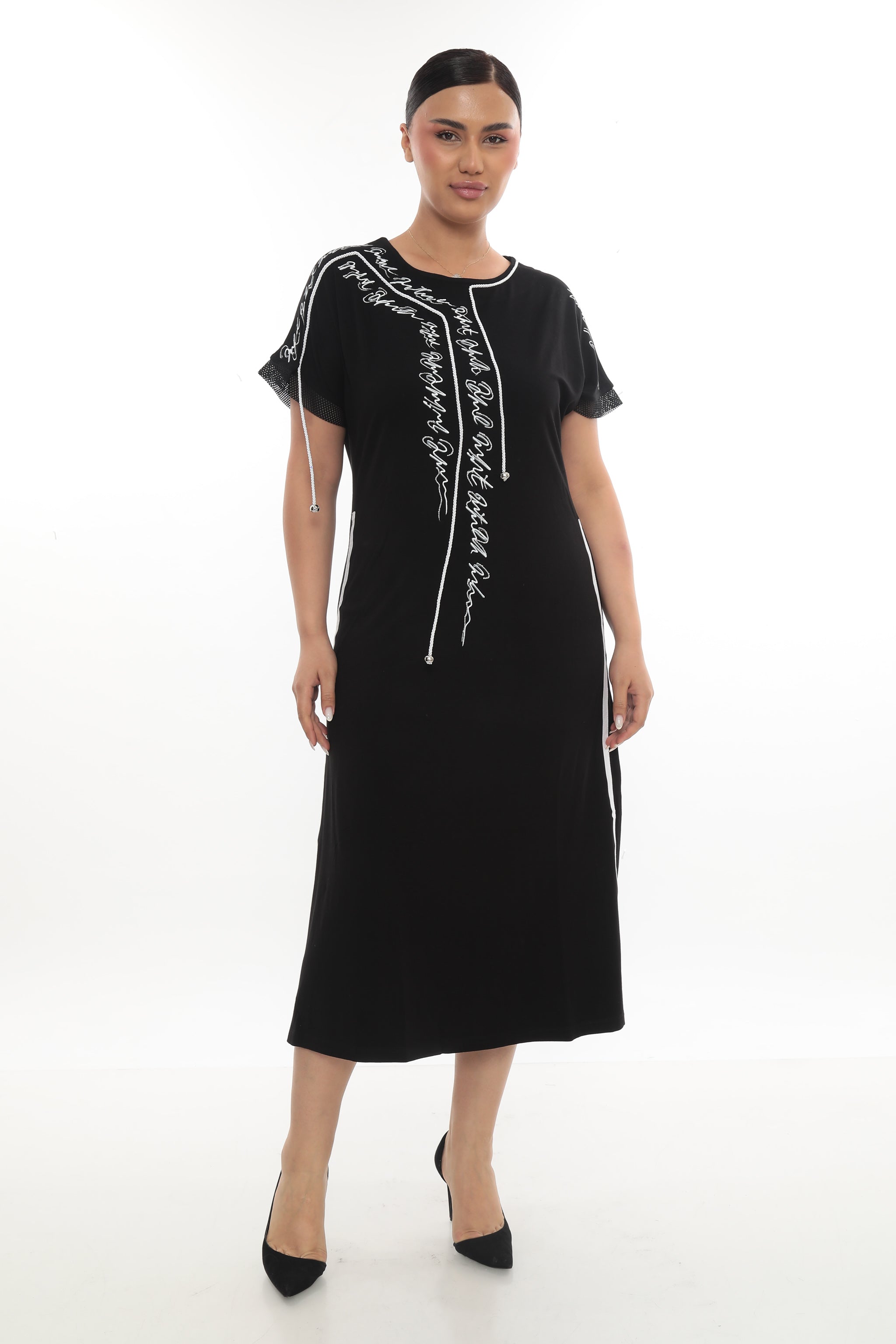 Luxusní šaty s designovým potiskem