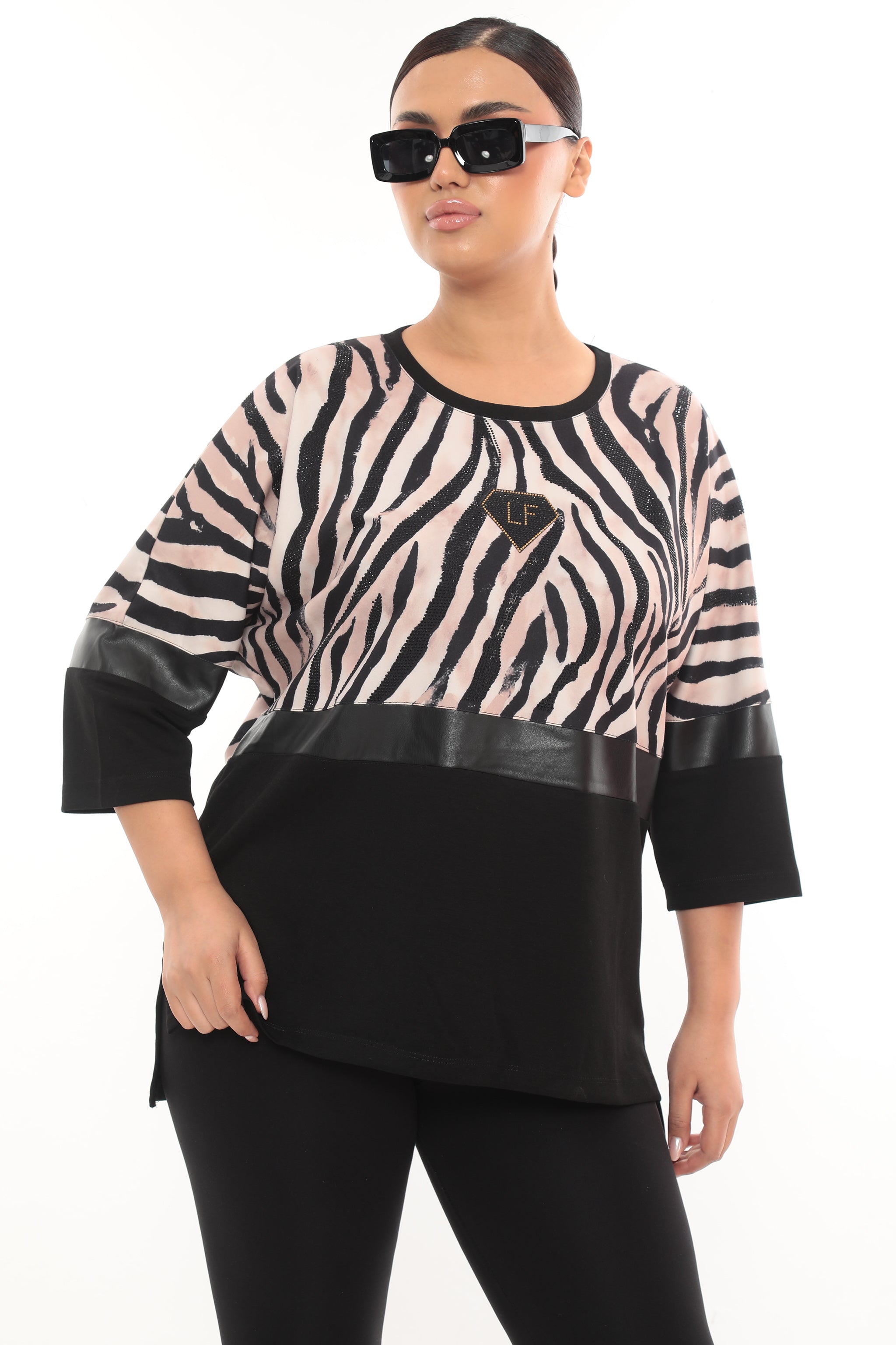 Dámská halenka se zvířecím vzorem