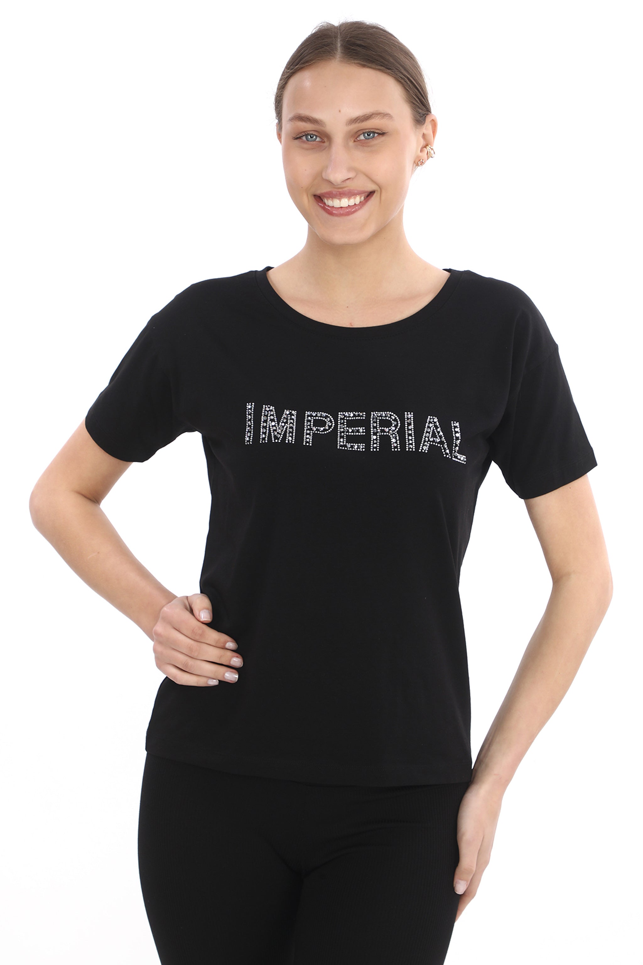 Dámské tričko se stříbrnými kamínky IMPERIAL