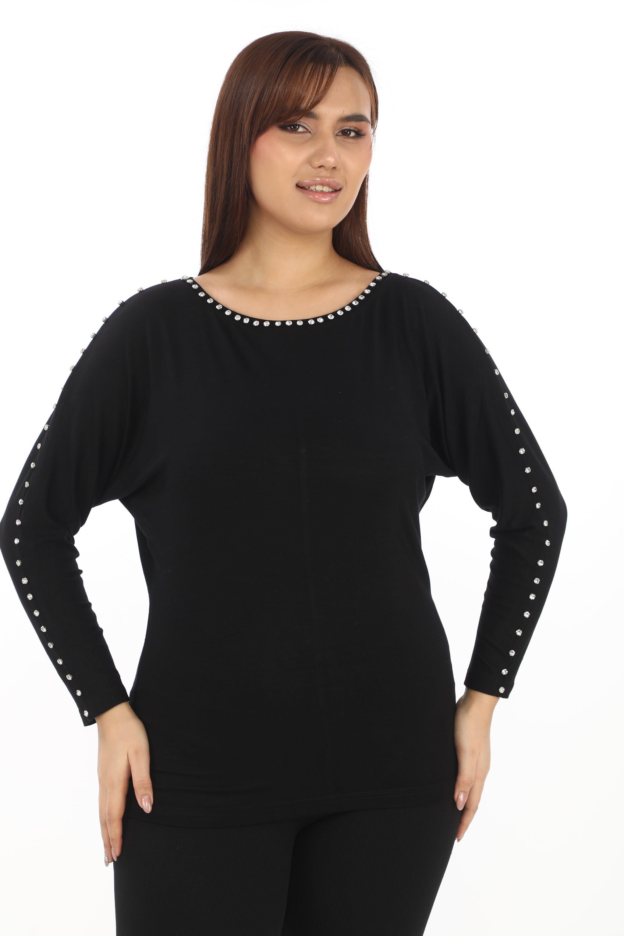 Ladná halenka se zdobenými rukávy