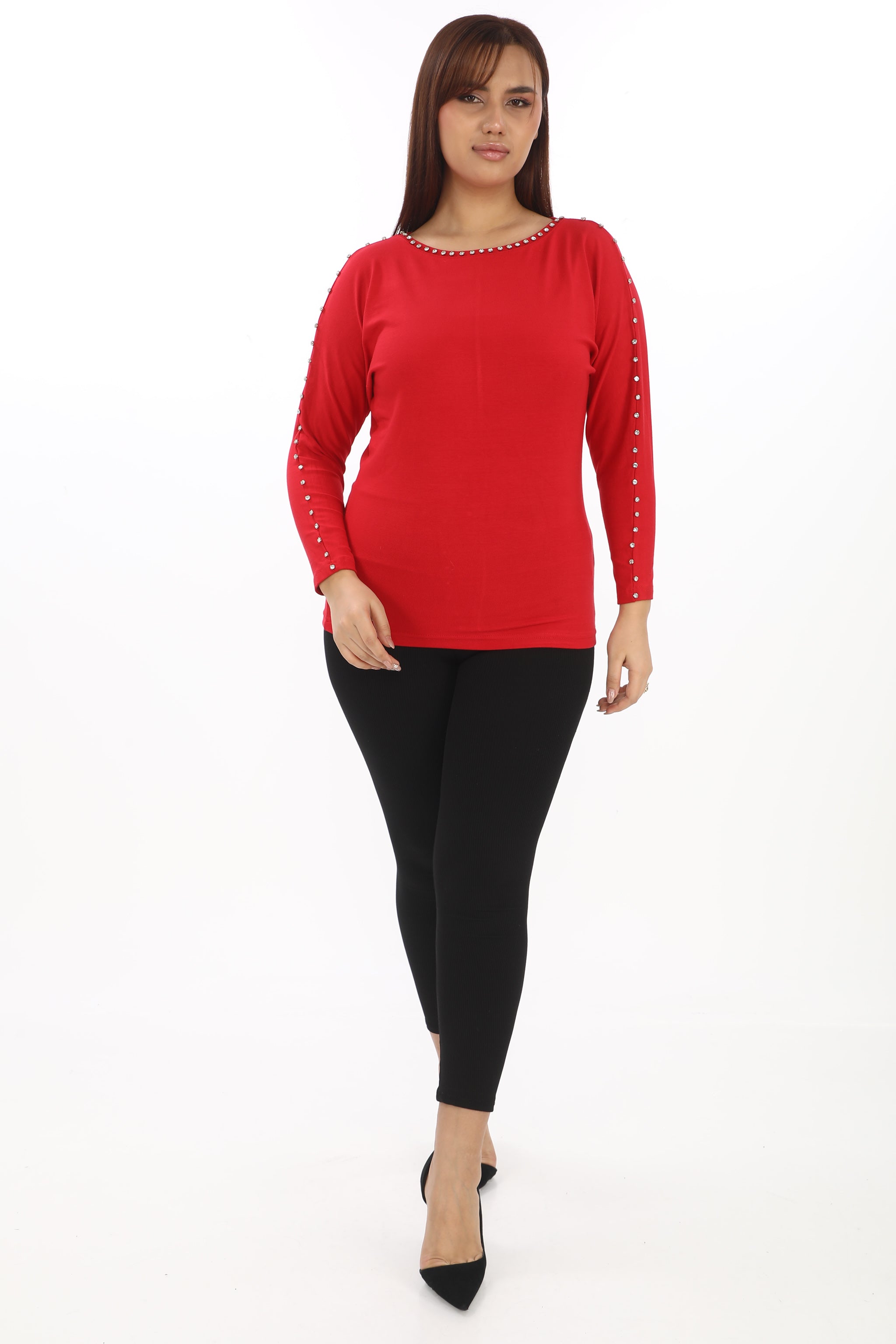 Ladná halenka se zdobenými rukávy