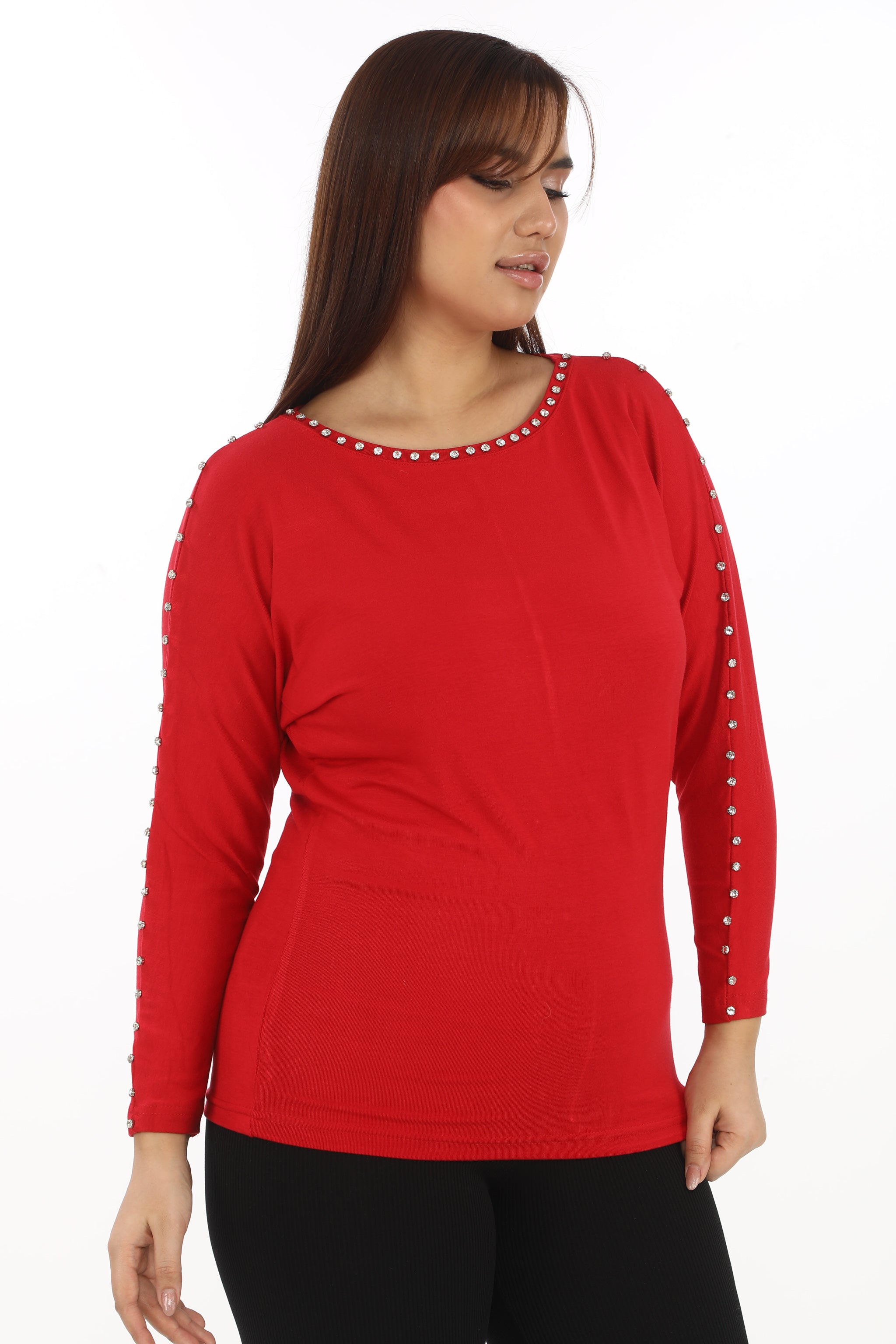 Ladná halenka se zdobenými rukávy