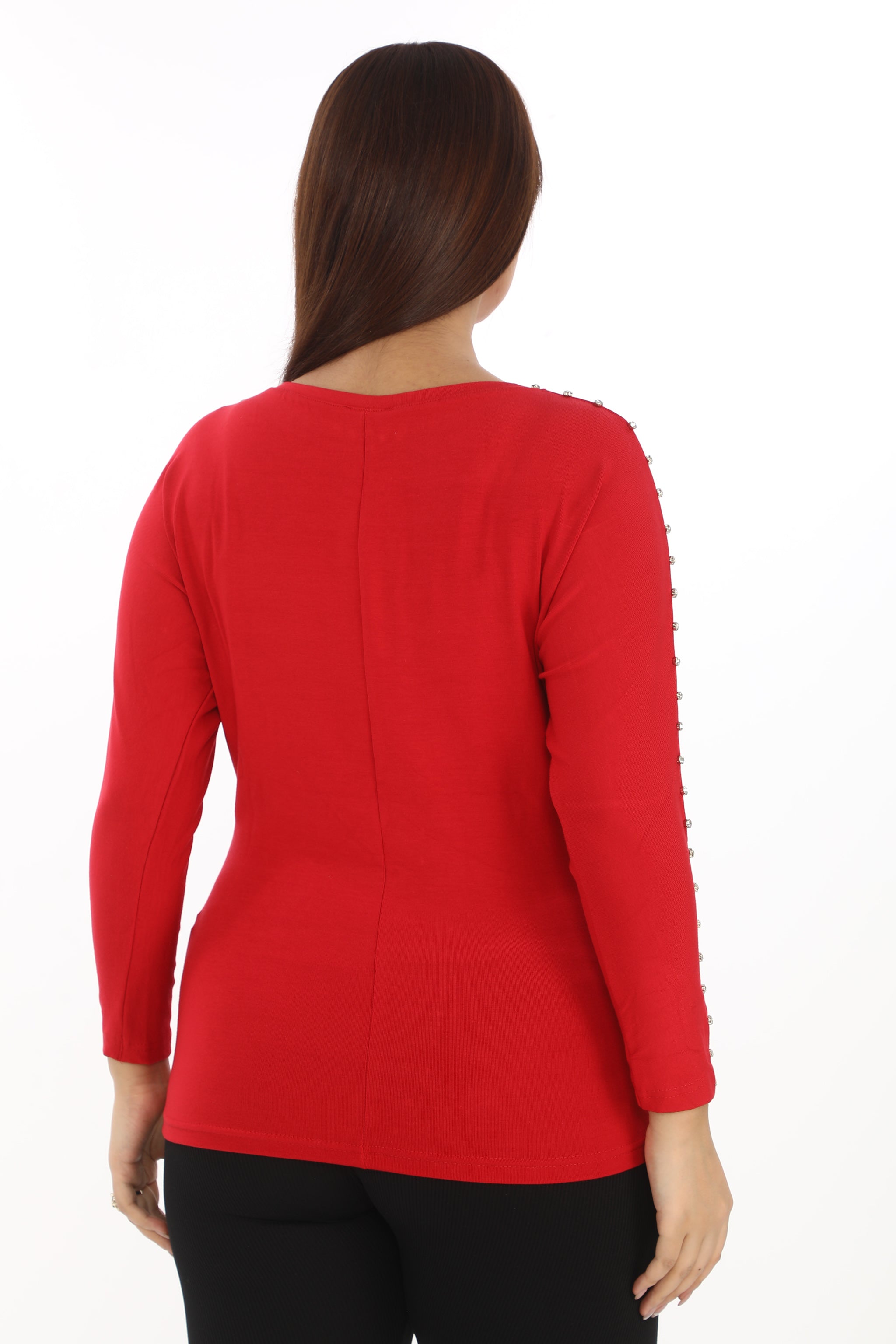 Ladná halenka se zdobenými rukávy