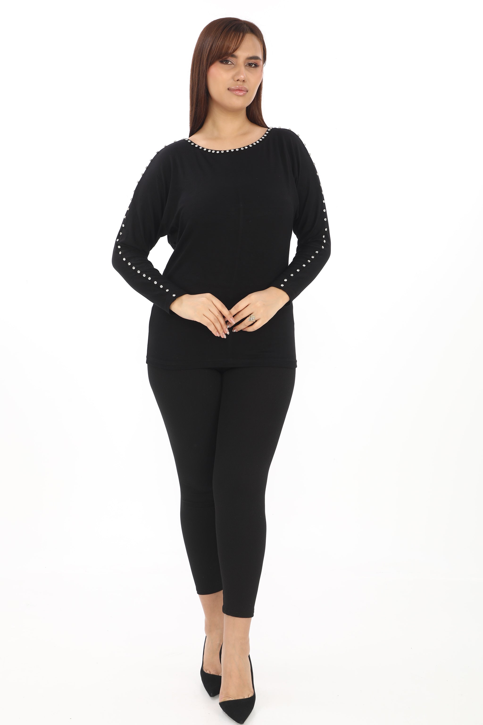 Ladná halenka se zdobenými rukávy