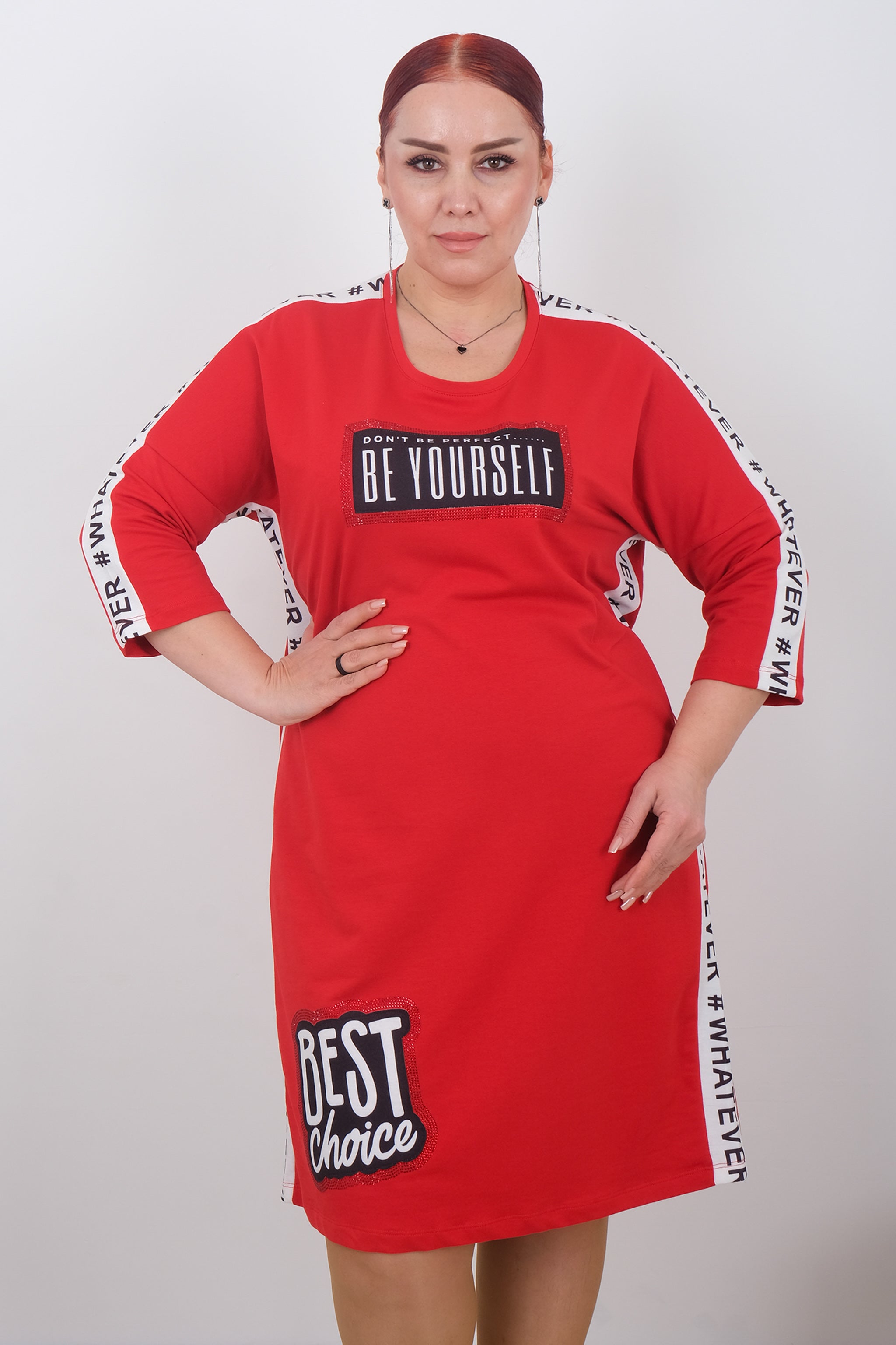 Tunikové šaty "Be Yourself" – styl s poselstvím