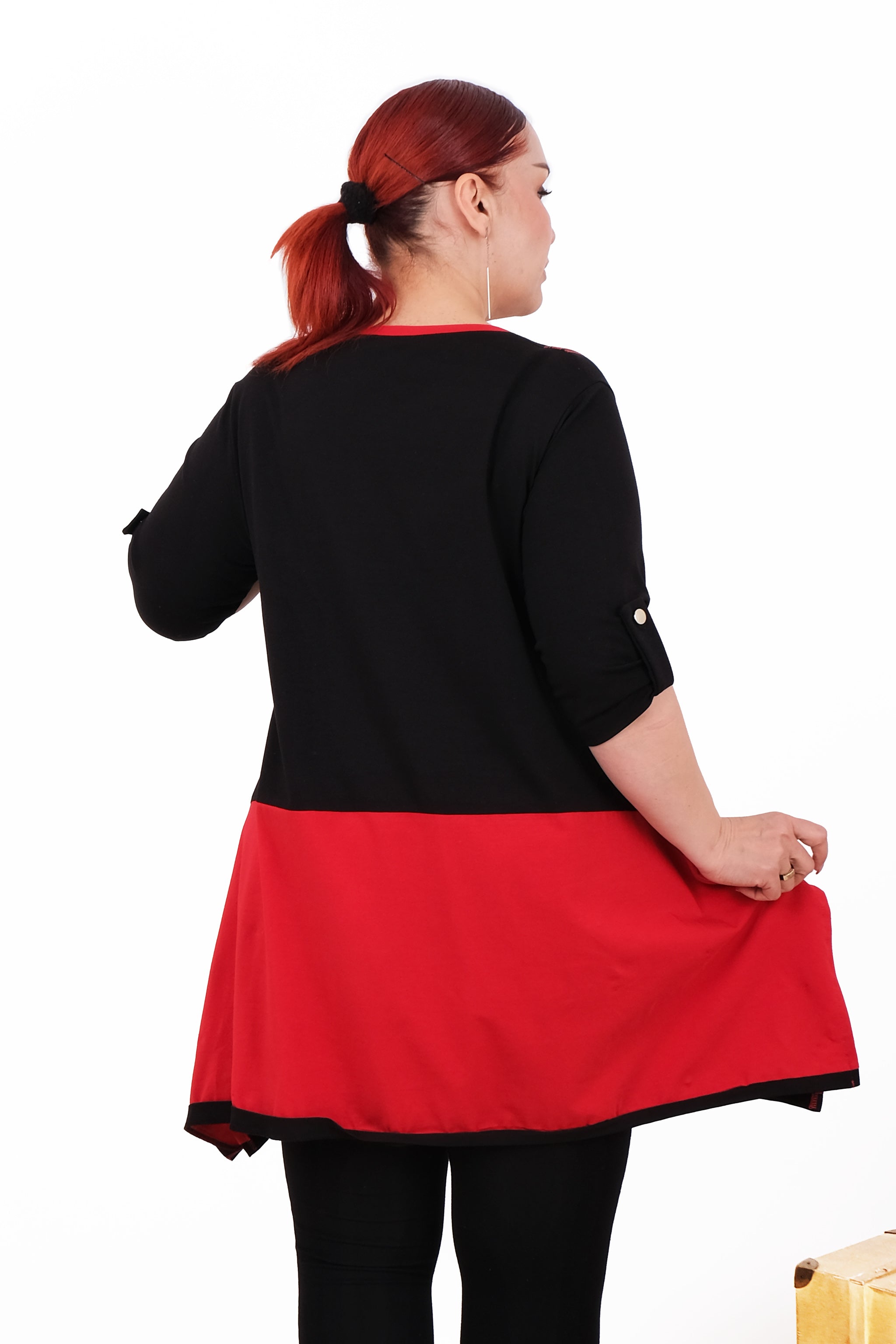 Oversized tunikové tričko s grafickým potiskem