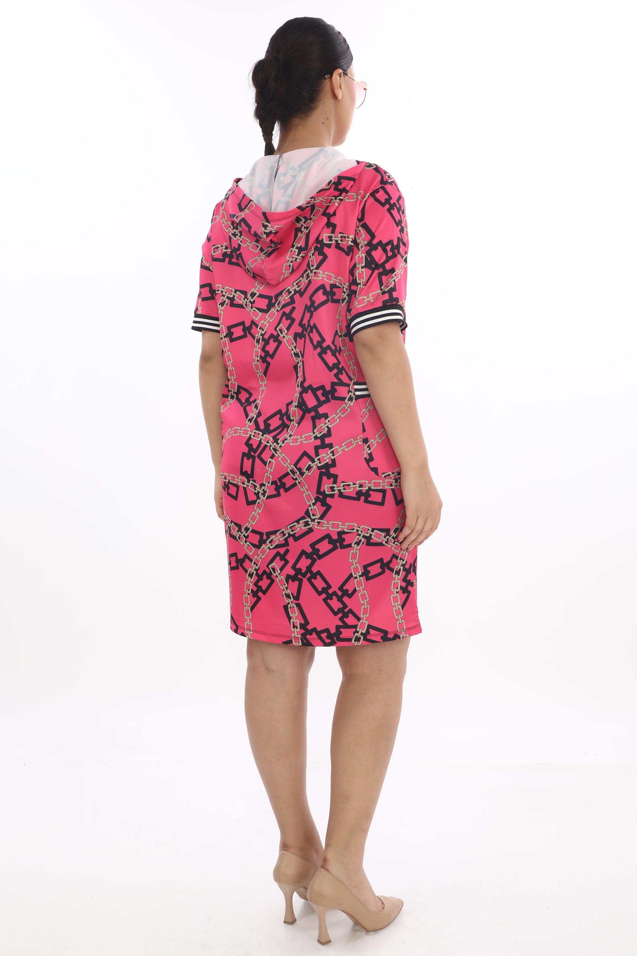 Tunikové šaty Chain print