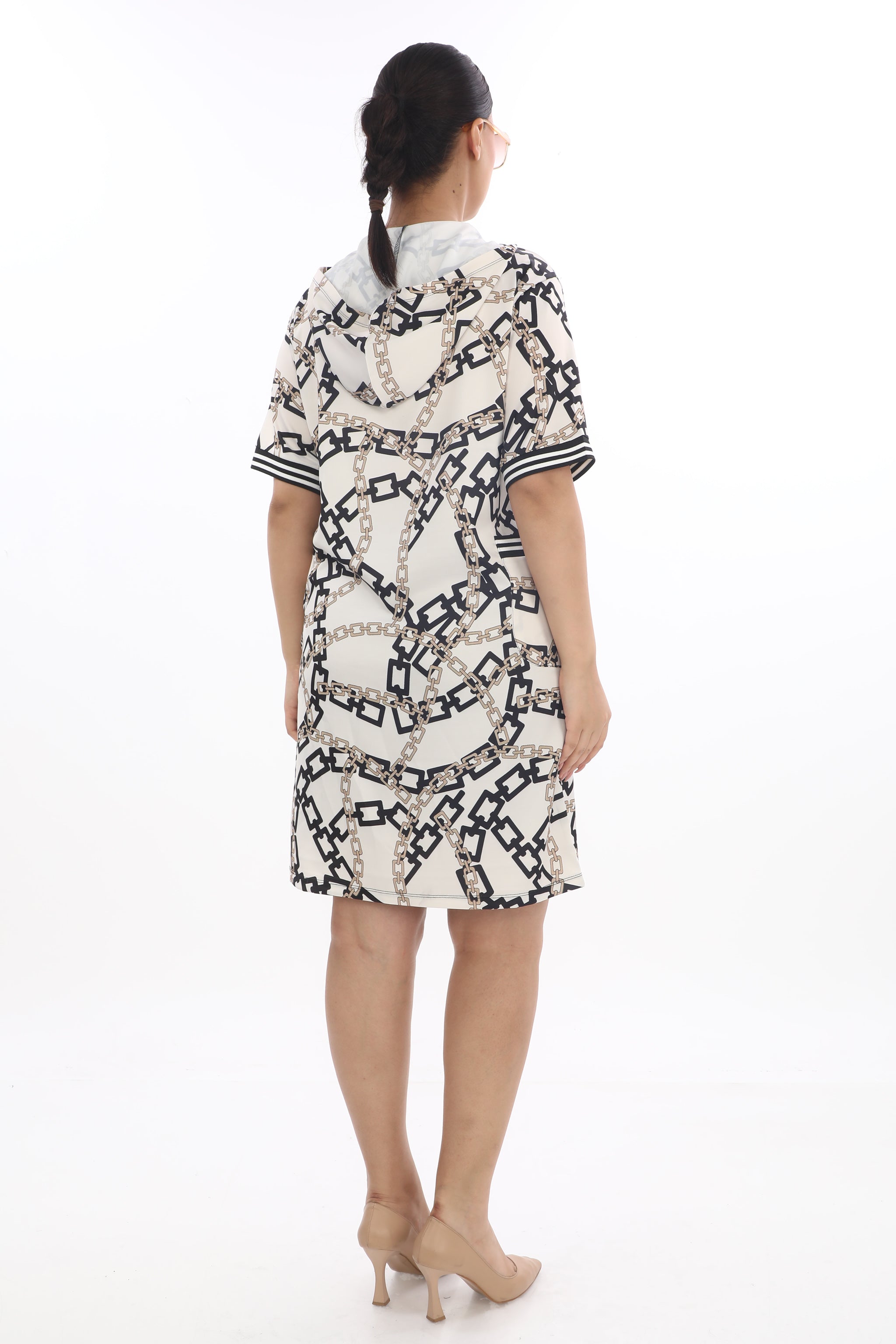 Tunikové šaty Chain print