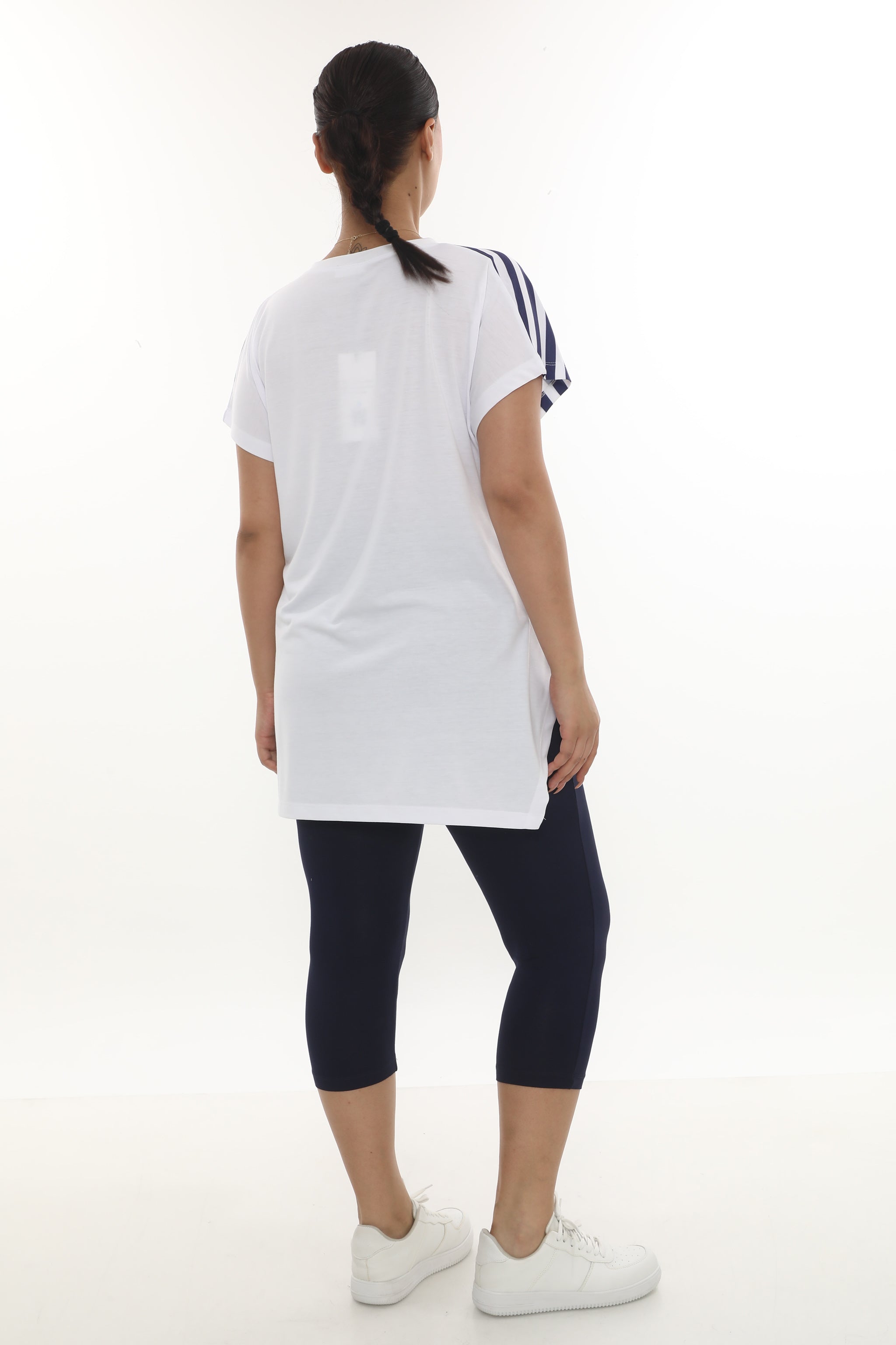 Dvoudílný komplet s nádechem Marine stylu