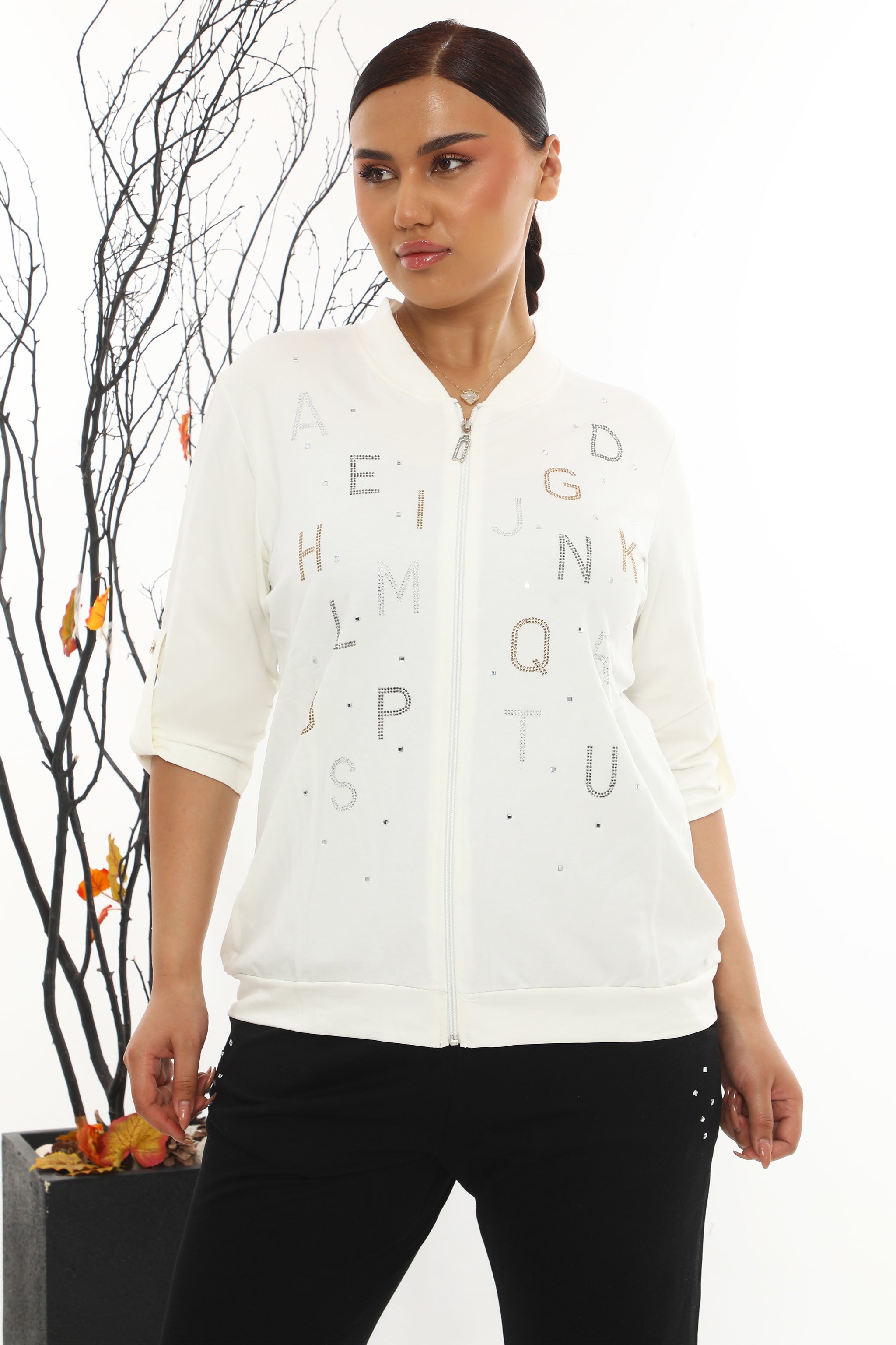 "ALPHABET CHIC" - Dámský komplet s třpytivými písmeny