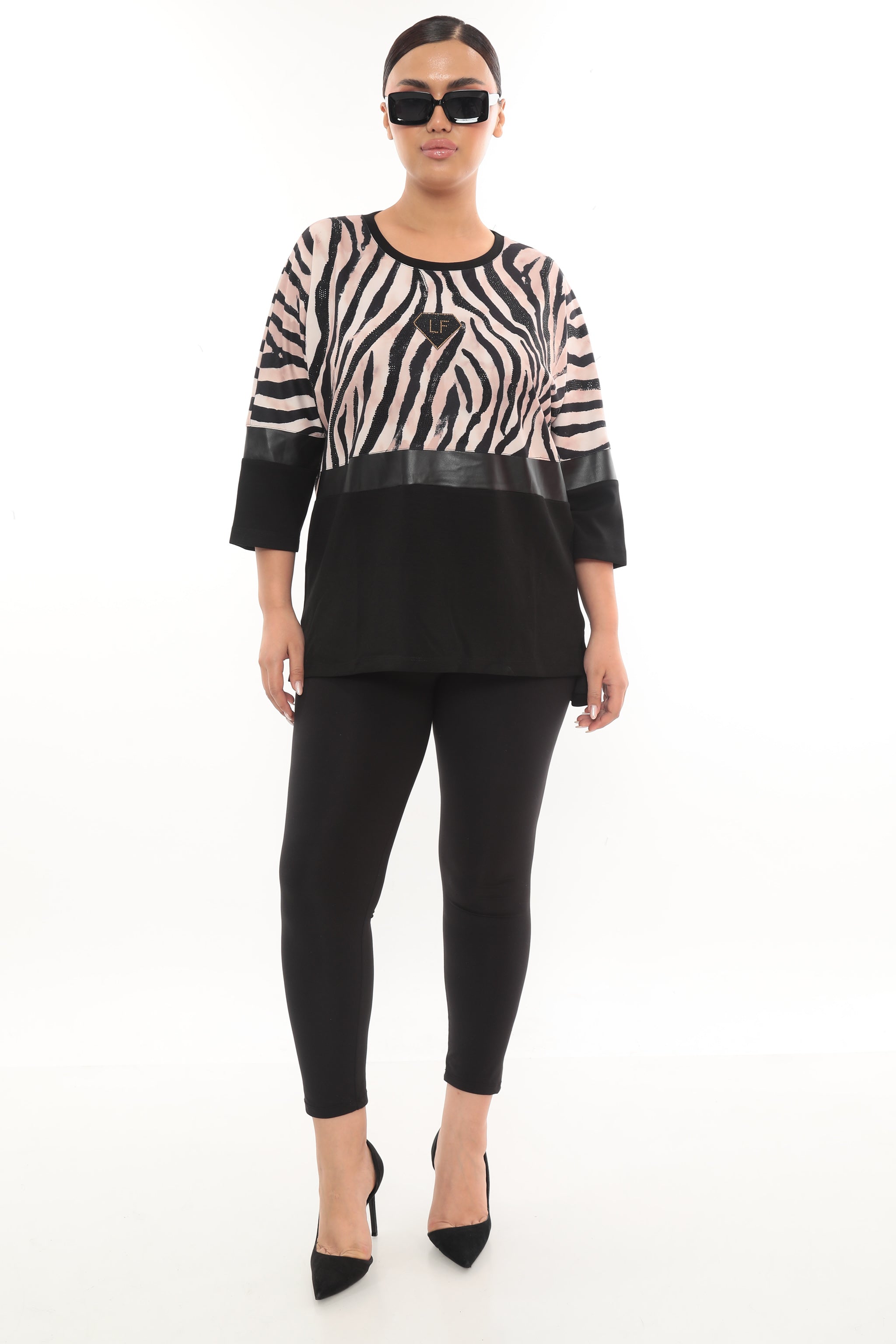 Dámská halenka se zvířecím vzorem