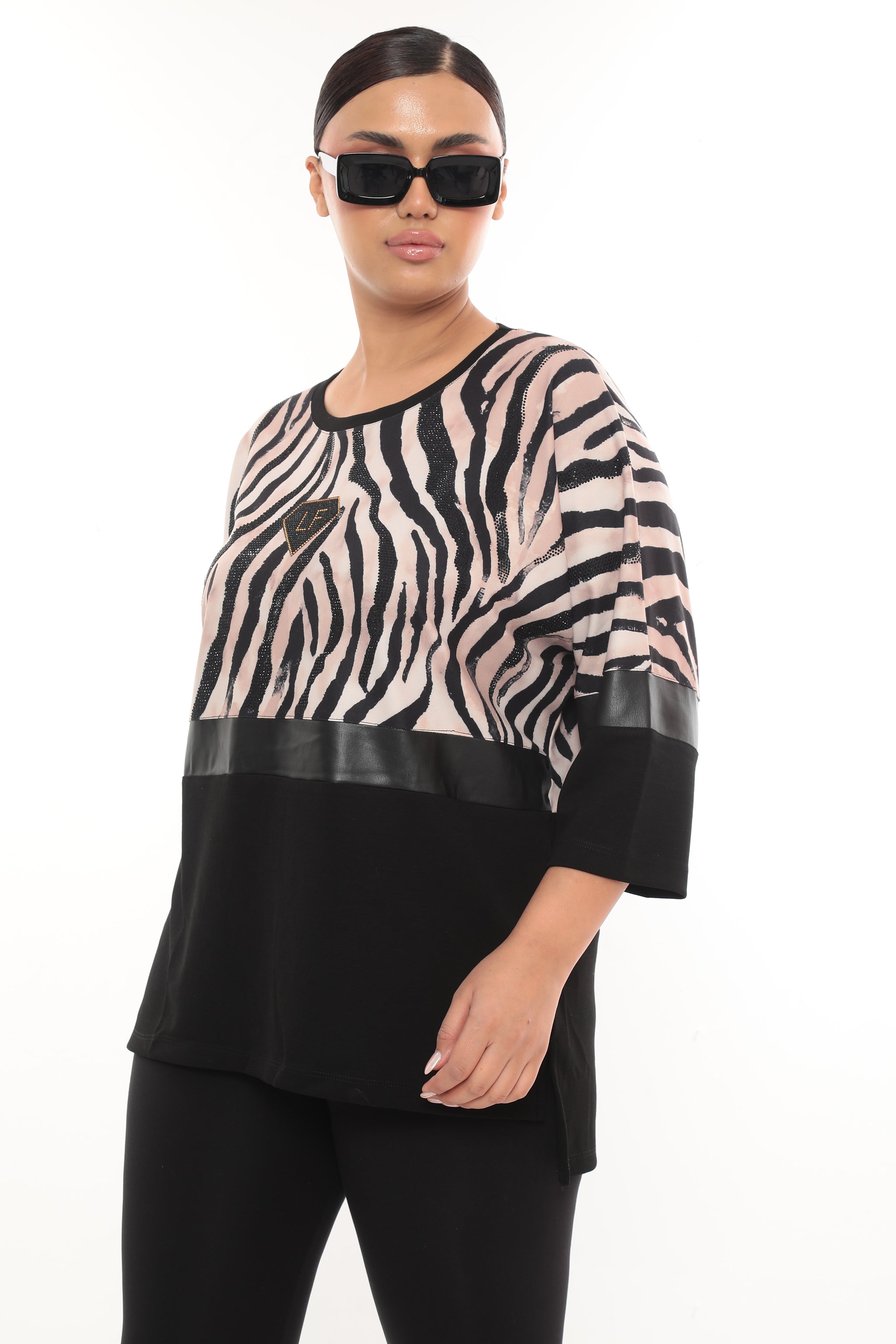 Dámská halenka se zvířecím vzorem