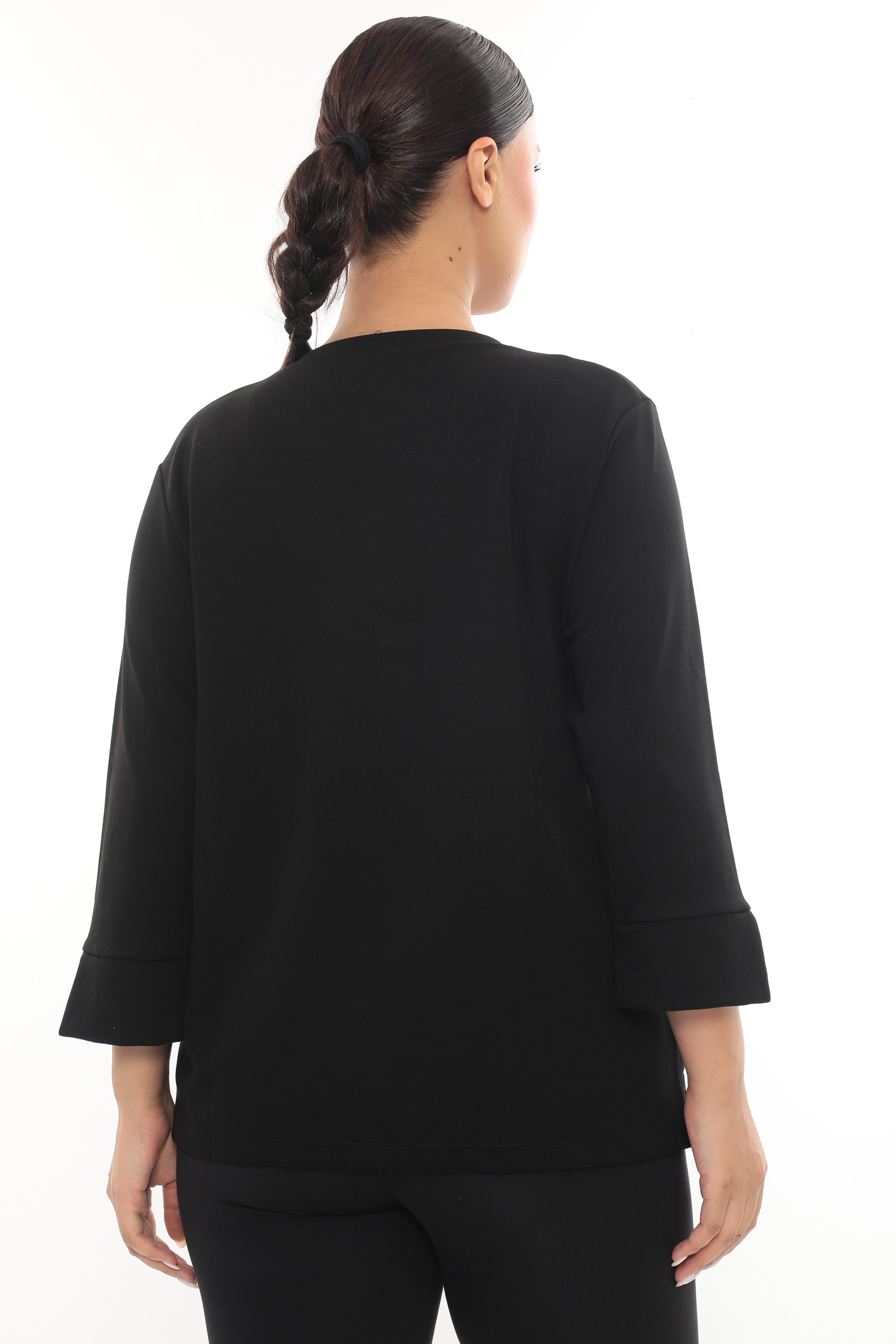 Dámská halenka "Spirits of a Dream" se zlatými kamínky - černá/bílá