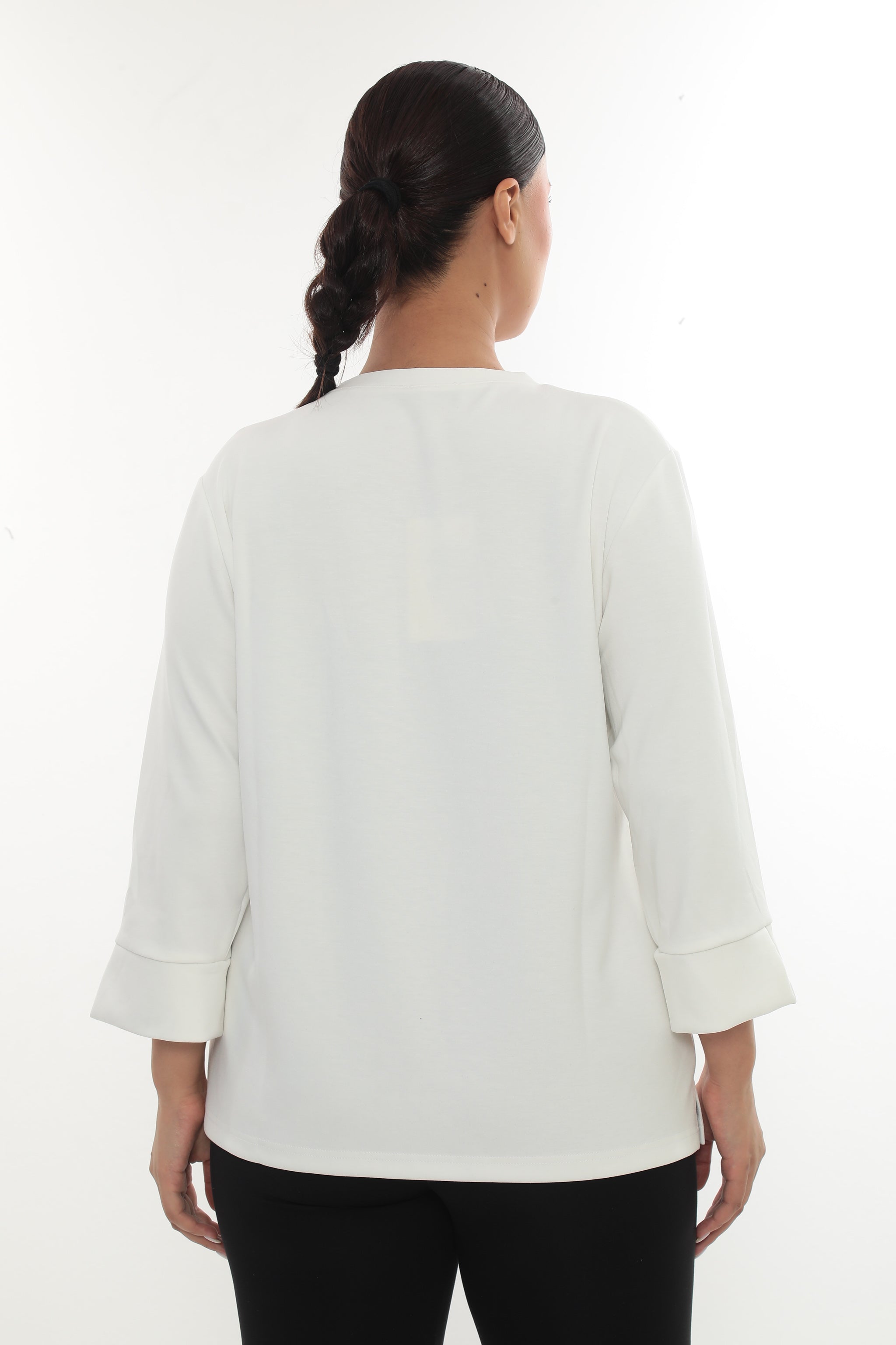 Dámská halenka "Spirits of a Dream" se zlatými kamínky - černá/bílá