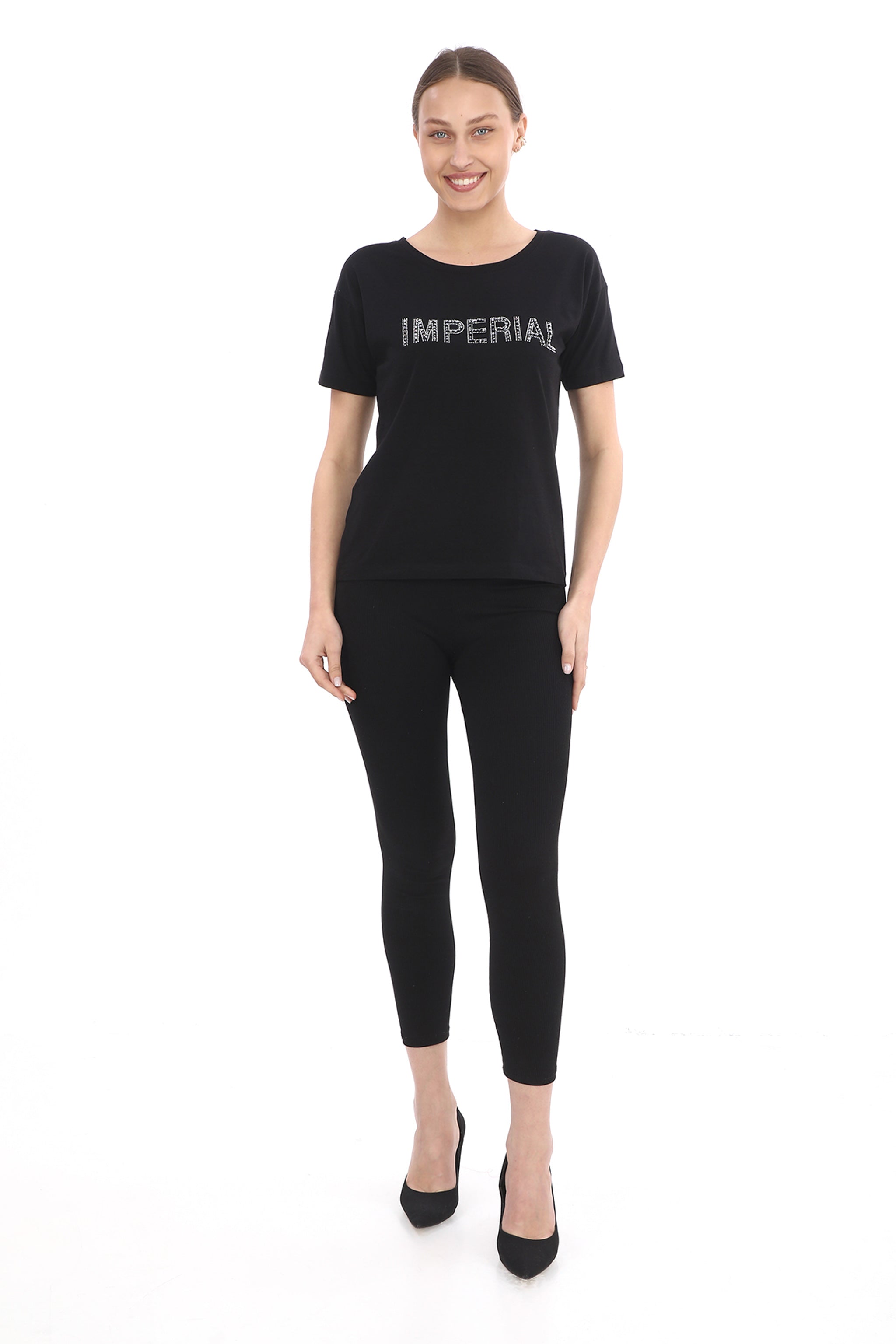 Dámské tričko se stříbrnými kamínky IMPERIAL