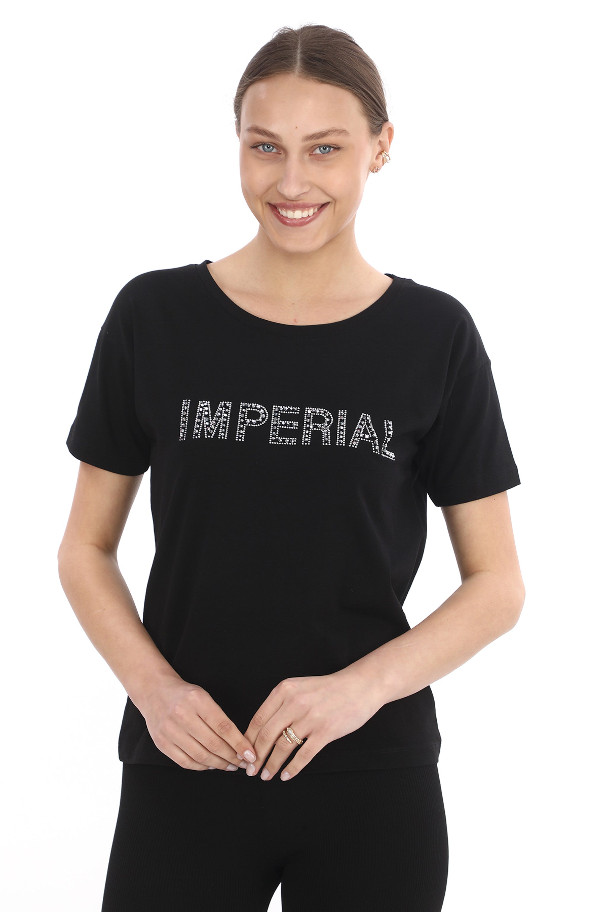 Dámské tričko se stříbrnými kamínky IMPERIAL